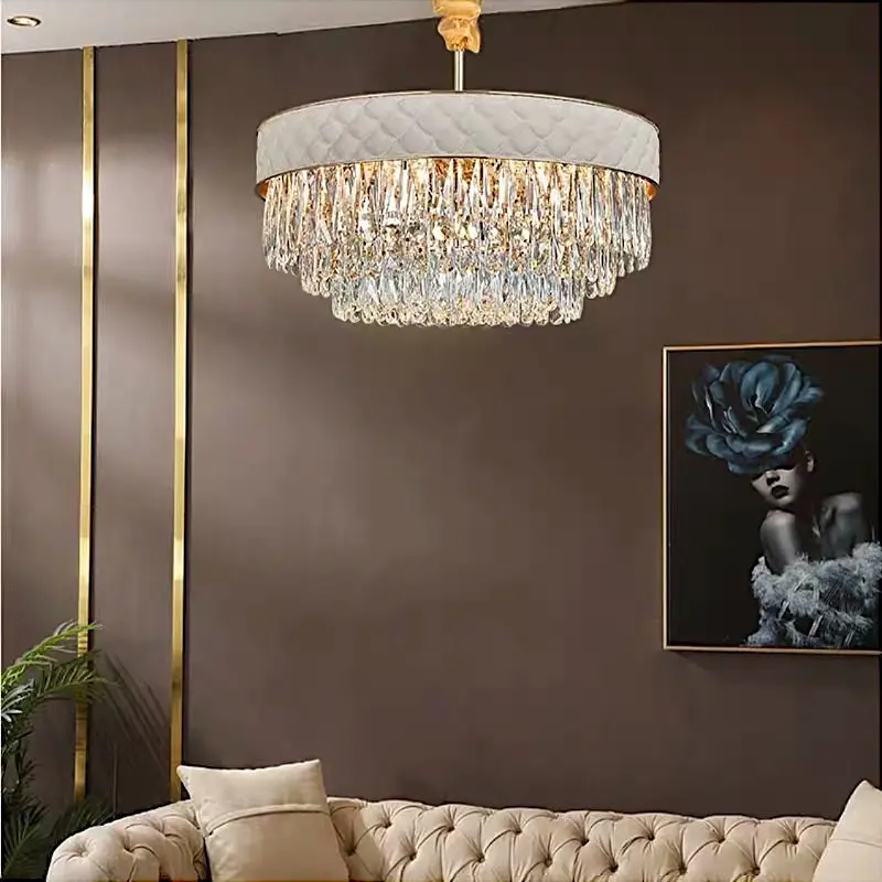Красива кришталева люстра у вітальню Art 88205/800WH - фото 8