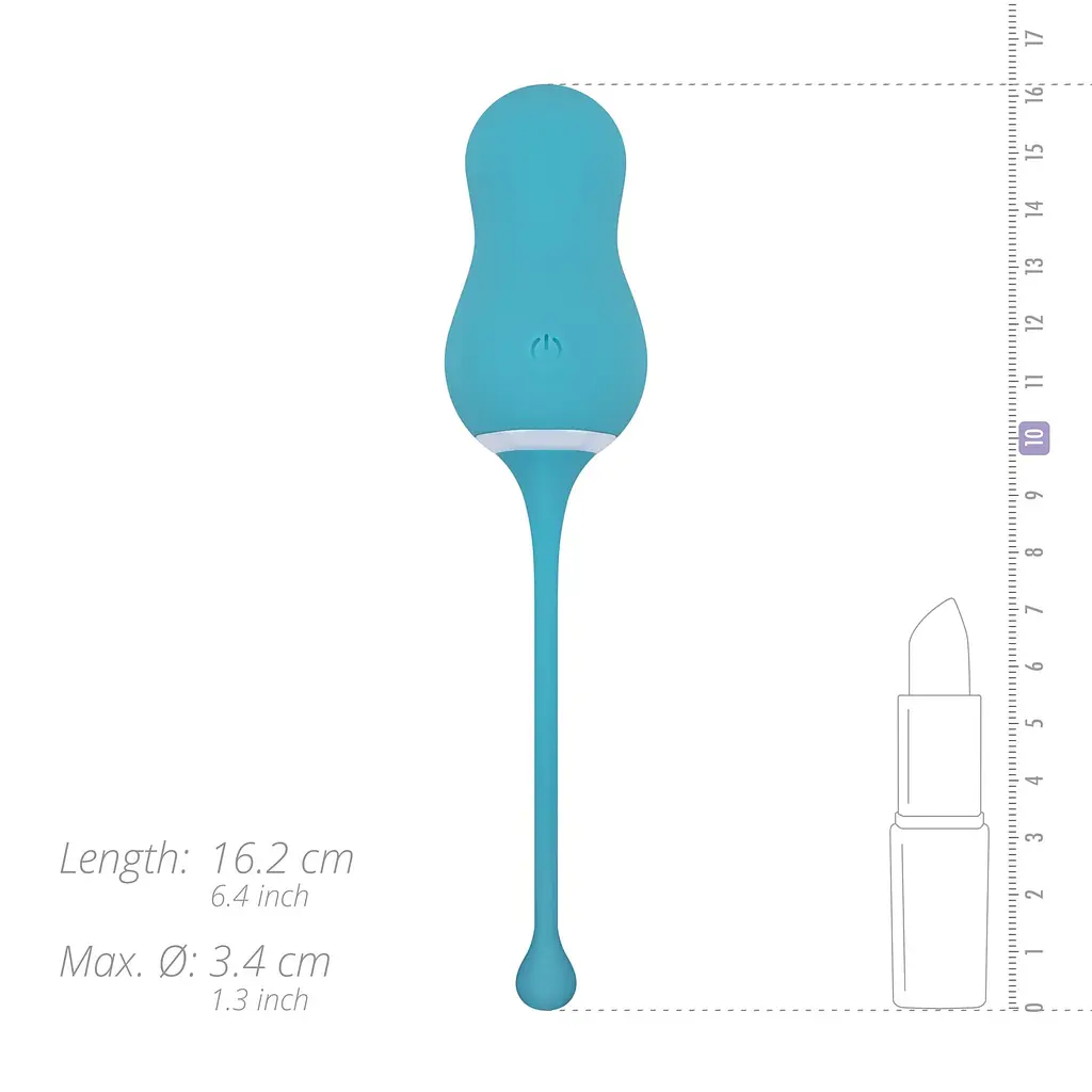 Віброяйце Cala Azul - Elena Vibrating Egg With Remote Control, 10 режимів, пульт ДК - фото 7