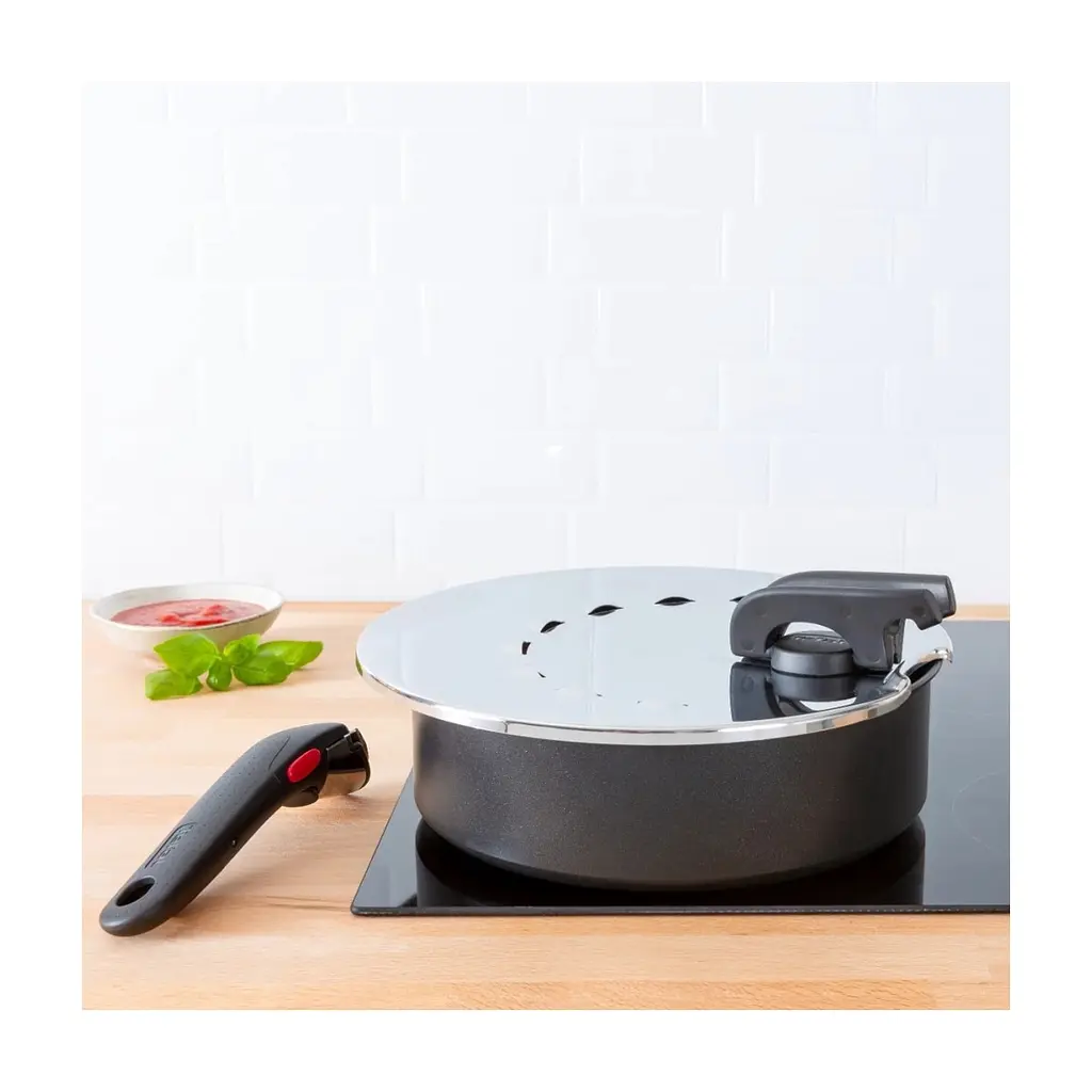 Кришка для посуду Tefal Ingenio, 20-28см, нержавіюча сталь, пластик (L9829853) - фото 7