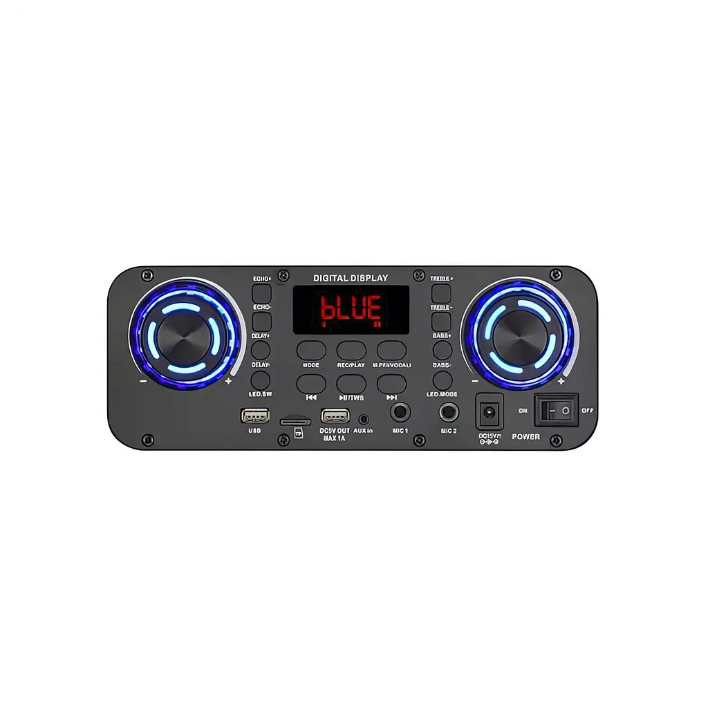 Большая музыкальная колонка NDR 1100 10" Bluetooth колонка с микрофоном - караоке система FM/USB/AUX (ST) - фото 5