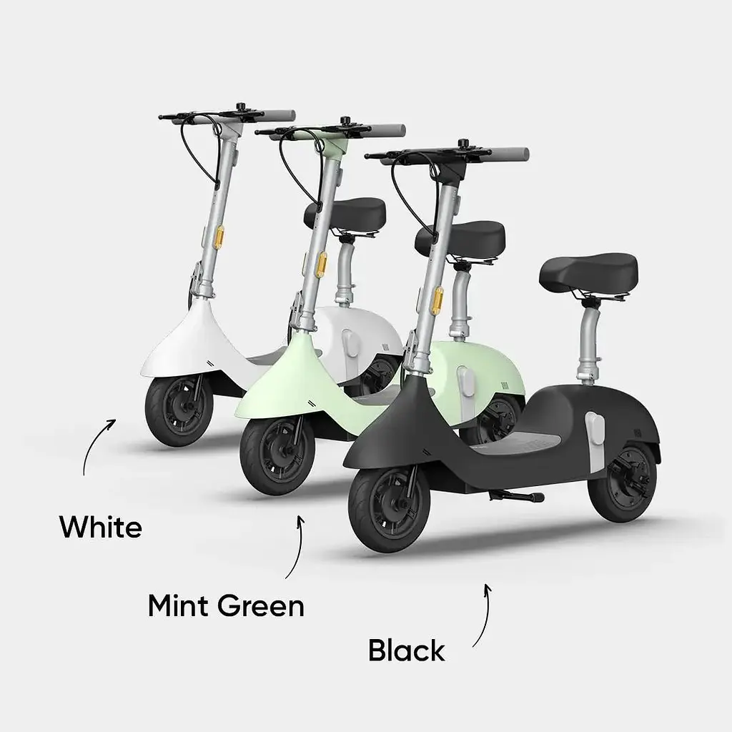 Електросамокат OKAI Ceetle PRO EA10C міський із сидінням складаний 900W батарея 10.4Ah пробіг до 55 км NFC App до 100 кг White - фото 10