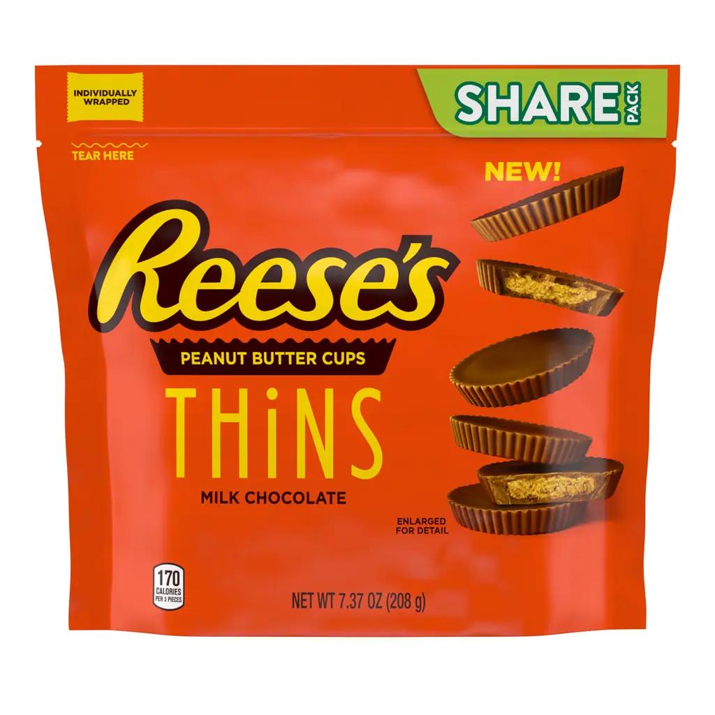 Шоколад Reese's Thins milk cups 208g