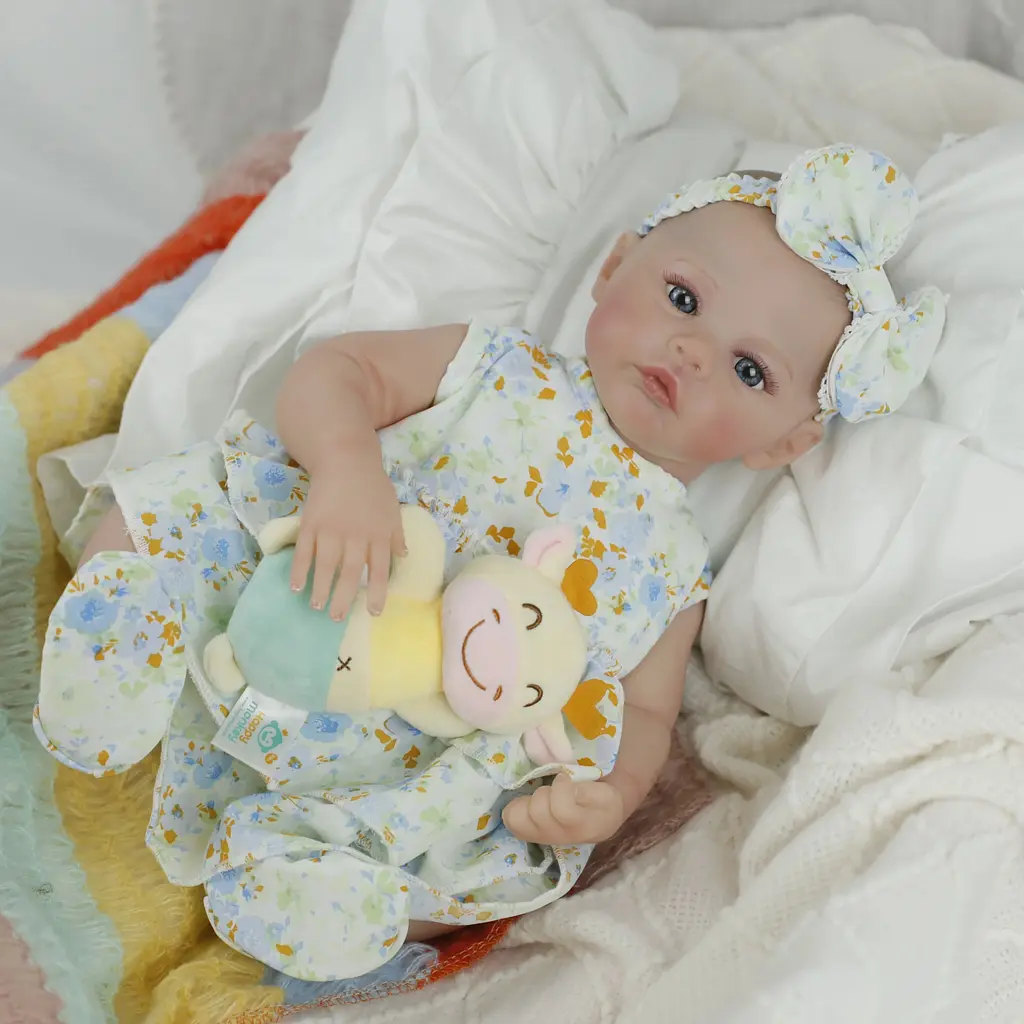 Колекційна силіконова лялька реборн дитина reborn новонароджена дівчинка пупс мегган Reborn Dolls det0018885 - фото 2