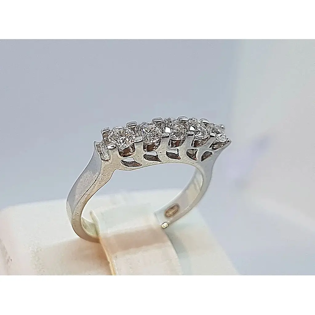 Серебряное кольцо Золотой квартал с фианитами. Артикул 309431 16,5 - фото 2