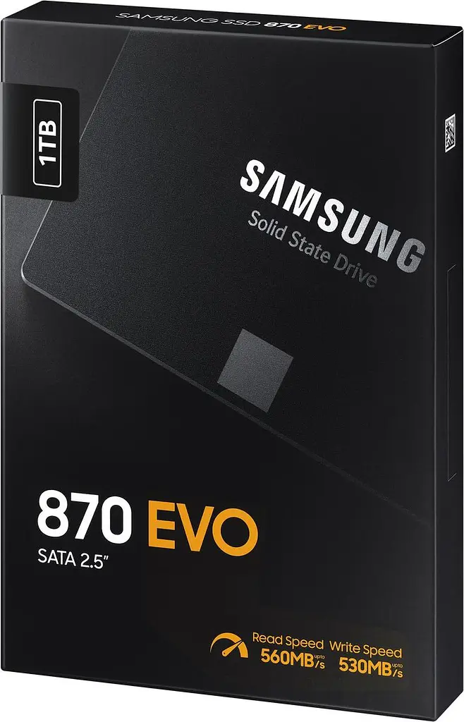 Твердотельный накопитель SSD 1Tb Samsung 870 Evo SATA3 2.5" MLC (3-bit) (MZ-77E1T0B) - фото 2
