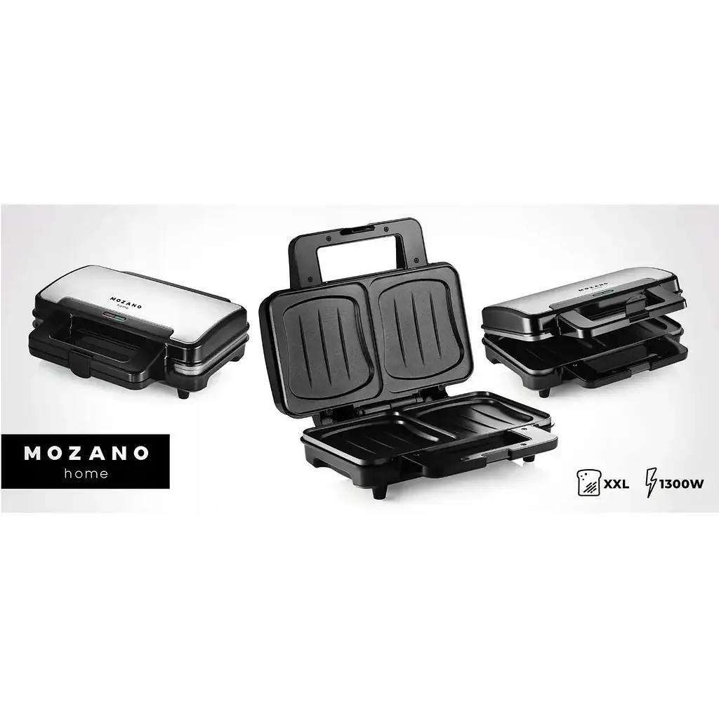 Бутербродница сэндвичниця 2в1 XL Mozano 1300Вт - фото 9