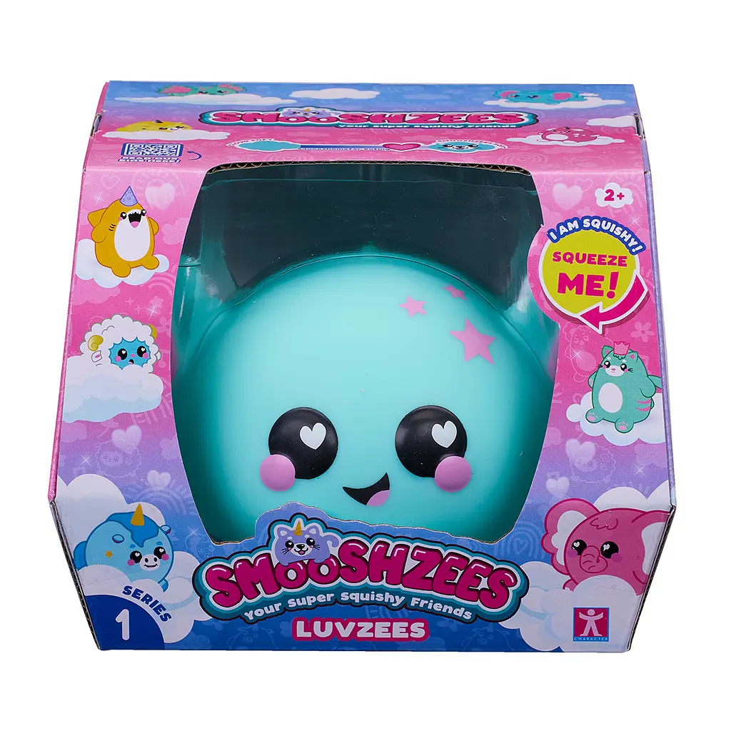 Игрушка-антистресс Smooshzees Luvzees Аксолотль Нудл коллекционная бирюзовая (8226) - фото 5