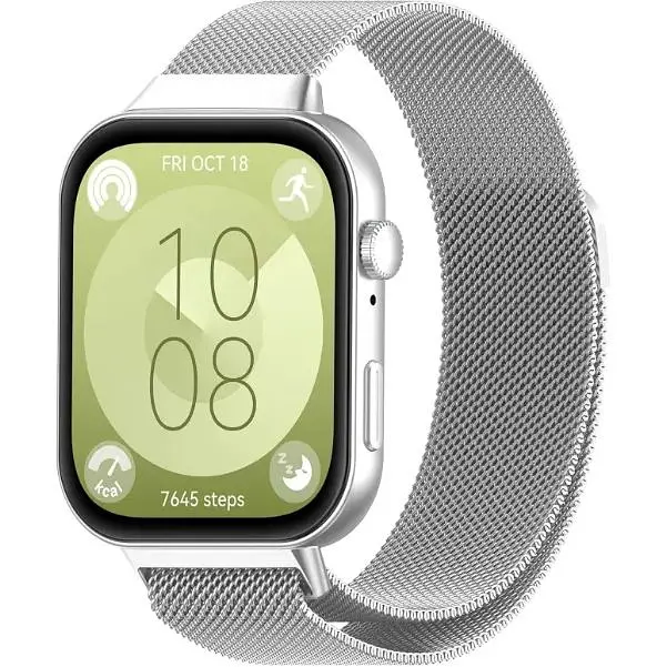 Ремешок DK CDK для Huawei Watch Fit 4 Metal Milanese Loop Magnetic (017793) (silver) - фото 2