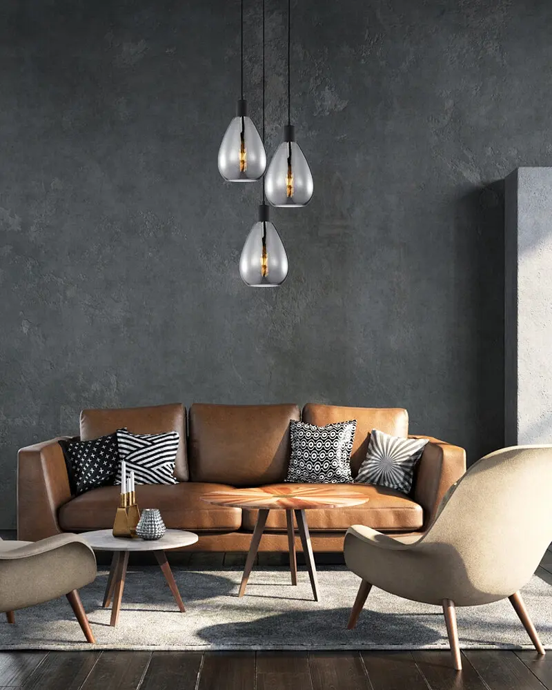 Подвесной светильник, люстра Italux PND-27812-3A-BK-SG Zulo E27 1x40W IP20 - фото 2