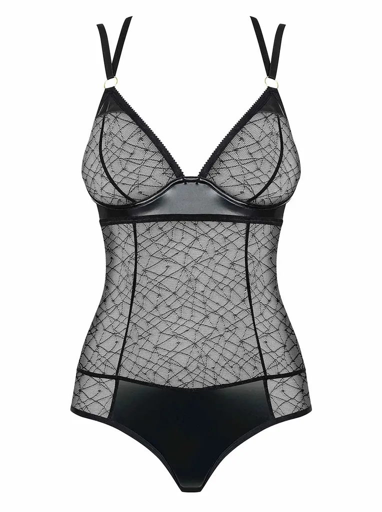 Боді Obsessive 859-TED-1 L/XL чорний - фото 6