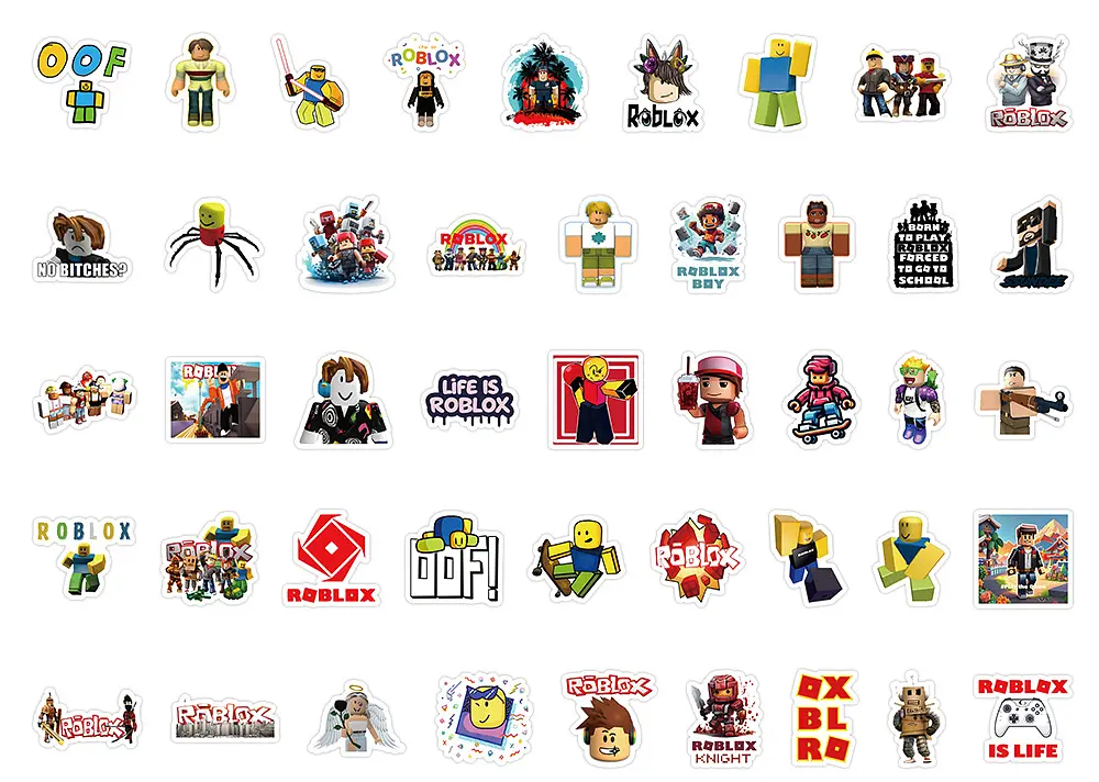 Стікерпак Роблокс Набір наклейок GeekLand ROBLOX 100 штук - фото 3