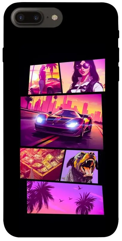 TPU чохол Demsky GTA vibes для Apple iPhone 7 plus / 8 plus (5.5")