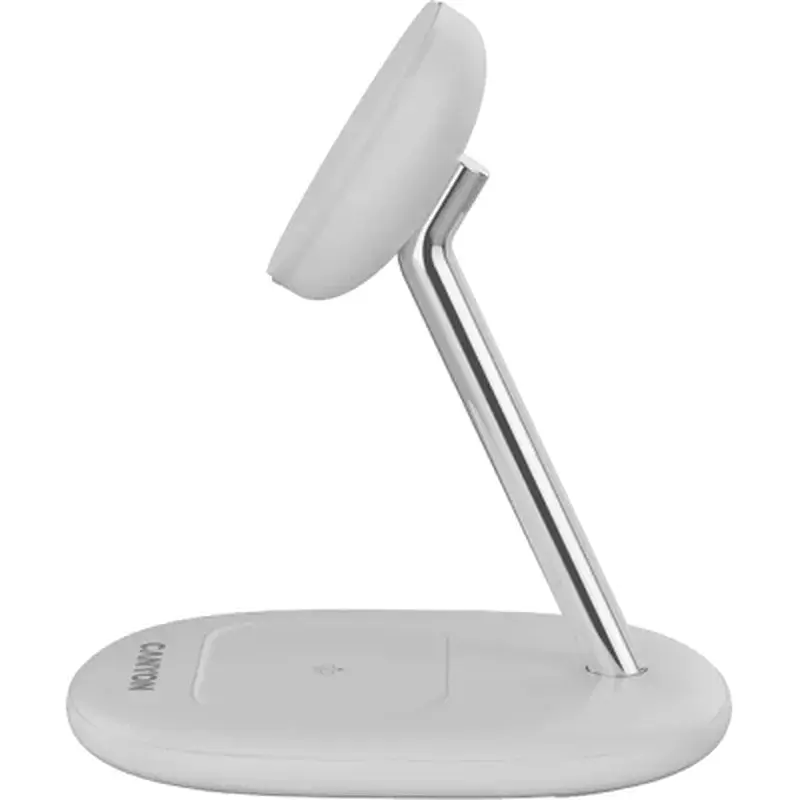 Зарядний пристрій Canyon wireless charger WCS-205 15W Qi2 2in1 w/o adapter White (CNS-WCS205WW/A) - фото 2