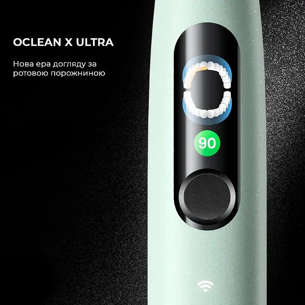 Электрическая зубная щетка Oclean X Ultra Set OLED Green - фото 3