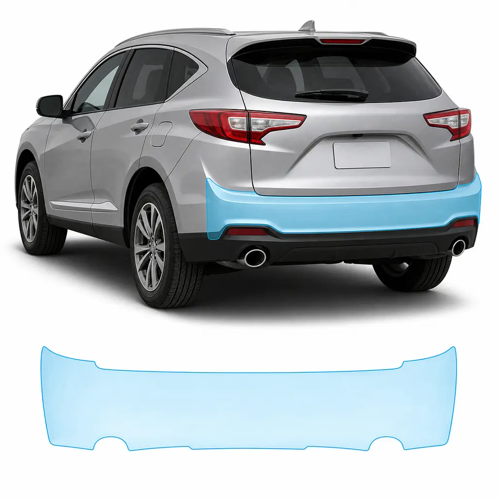 Антигравійна захисна бронеплівка за лекалами для Acura RDX TX2/CDU facelift 2016-2018 - задній бампер