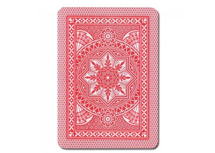 Карти гральні United States Playing Card Company Modiano Poker Cristallo 100% Plastic Jumbo Index (red) (MPC100JR) - фото 2