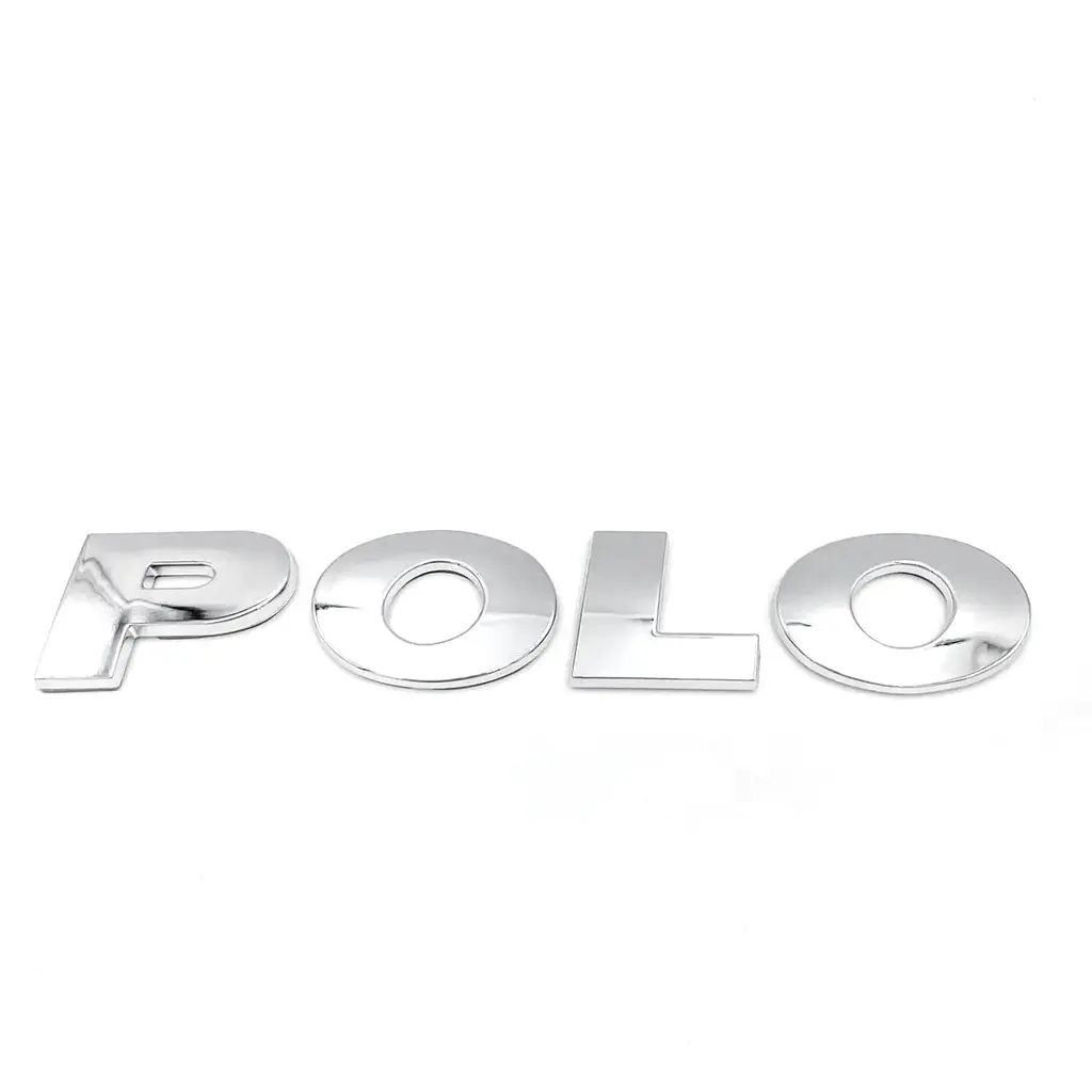 Емблема напис для Volkswagen Polo (2002-2020р) Хром 130х23 мм на скотчі (Завод) - фото 2