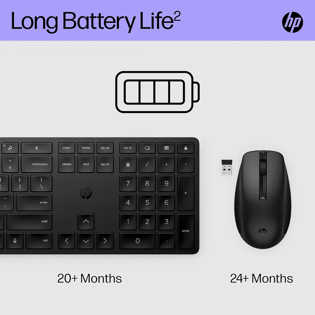 Комплект HP 650 Wireless UA Black (4R013AA) - фото 8
