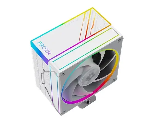 Кулер для процесора ID-Cooling FROZN A410 ARGB White, 120 мм, 4 теплових трубок, алюміній/мідь, 500±200 ~ 2000±10% RPM, 29.85dB(A) Max, Intel: 1851, 1700, 1200, 115x, AMD: AM4/AM5, 152х75х120 мм, 4-pin PWM, ARGB, до 220 Вт - фото 3