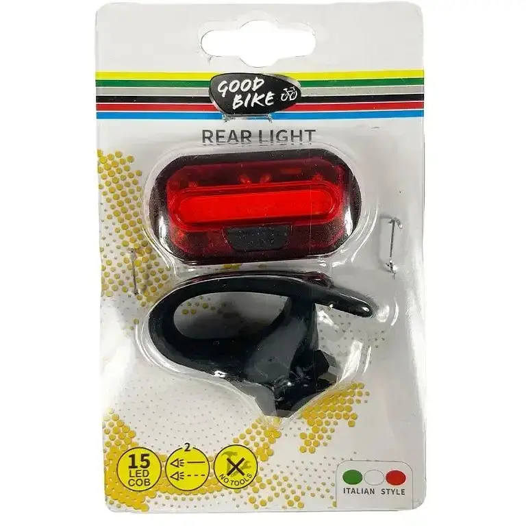 Фонарик мигалка светодиодный Good Bike X-Ray 15 LED красный свет 2 режима (94326-IS) - фото 6
