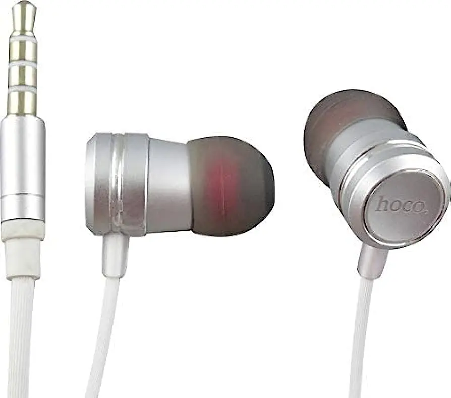 Дротові навушники Hoco M16 Ling Sound, 3.5mm, 1.2m, Сталевий - фото 2