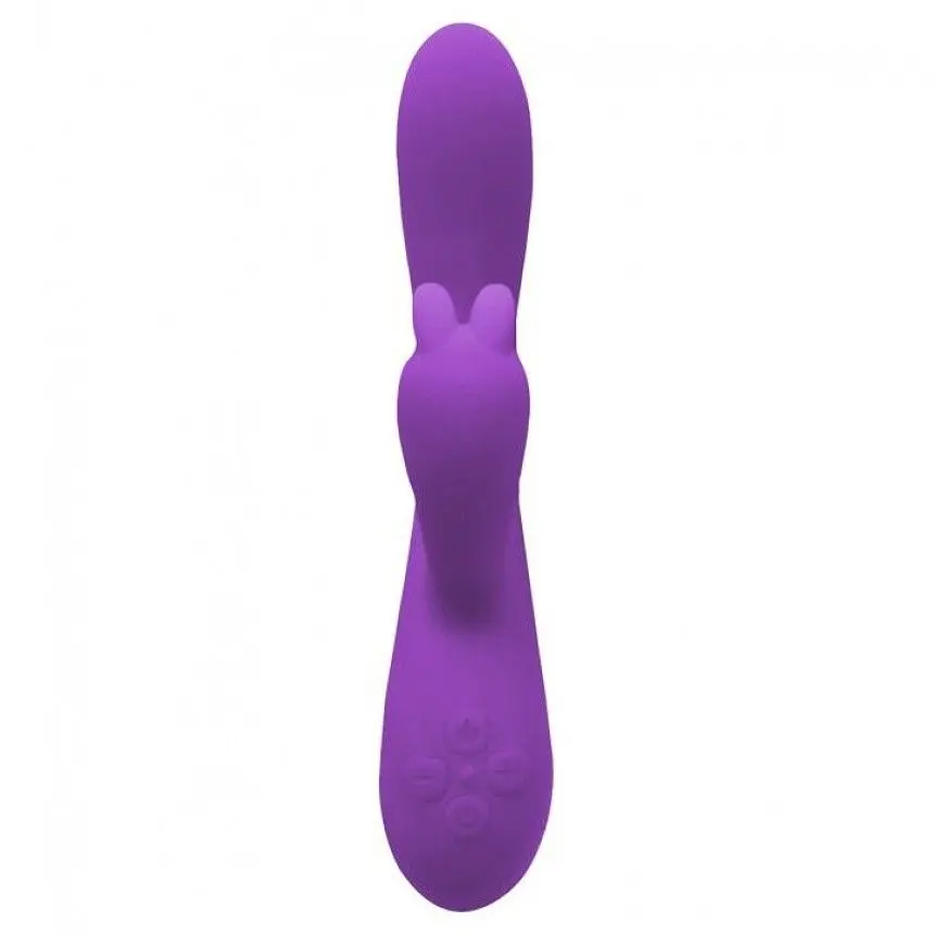 Вибратор-кролик Wooomy Gili-Gili Vibrator with Heat, 20.2 x 3.4 см фиолетовый - фото 3