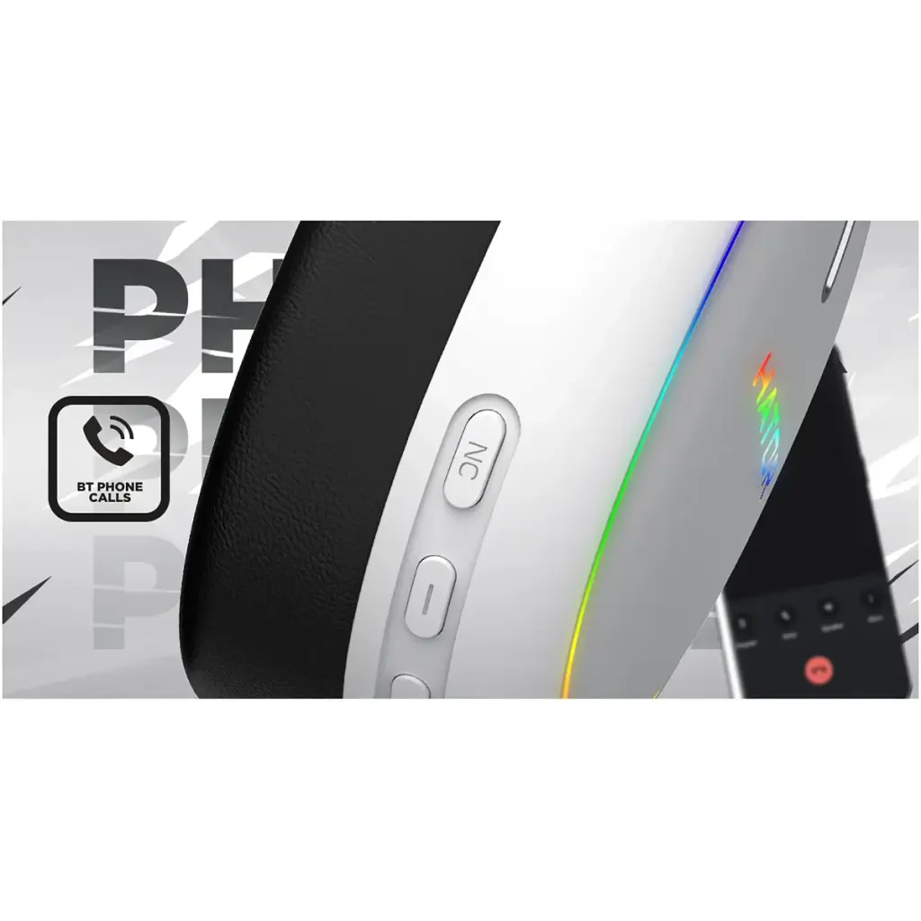 Навушники Hator Phoenix 2 Hi-Res SyncHUB wireless white (ESH41) - фото 9