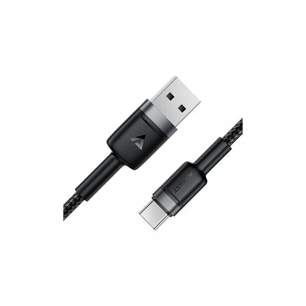 Дата кабель USB 2.0 AM to USB-C 1.2m 60W black Acefast (6974316285144) - фото 3