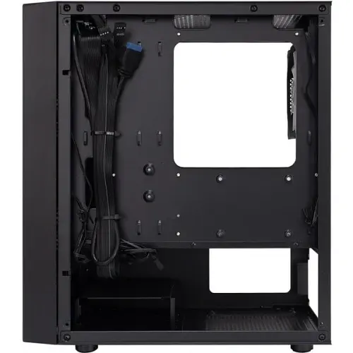 Корпус 1stPlayer BS-2-BK-3F1, Black, без БП, Mini Tower, Micro ATX/Mini ITX, 1xUSB 3.0/2xUSB 2.0, макс. CPU - 155 мм/VGA - 285 мм, 3x120 мм RGB, боковая панель из закаленного стекла - фото 4