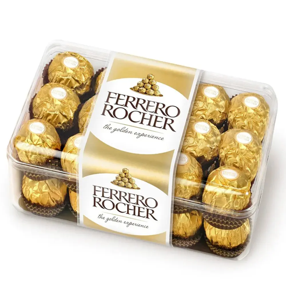 Шоколадні цукерки Ferrero Rocher 375g у коробці (30шт.)