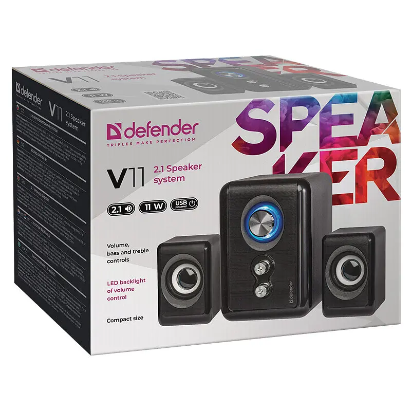 Акустична система 2.1 Defender V11, 11Вт USB - фото 6