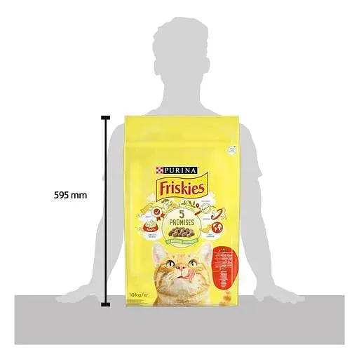 Уцінка. Сухий корм для котів Friskies з яловичиною, куркою та овочами 10 кг   - фото 3