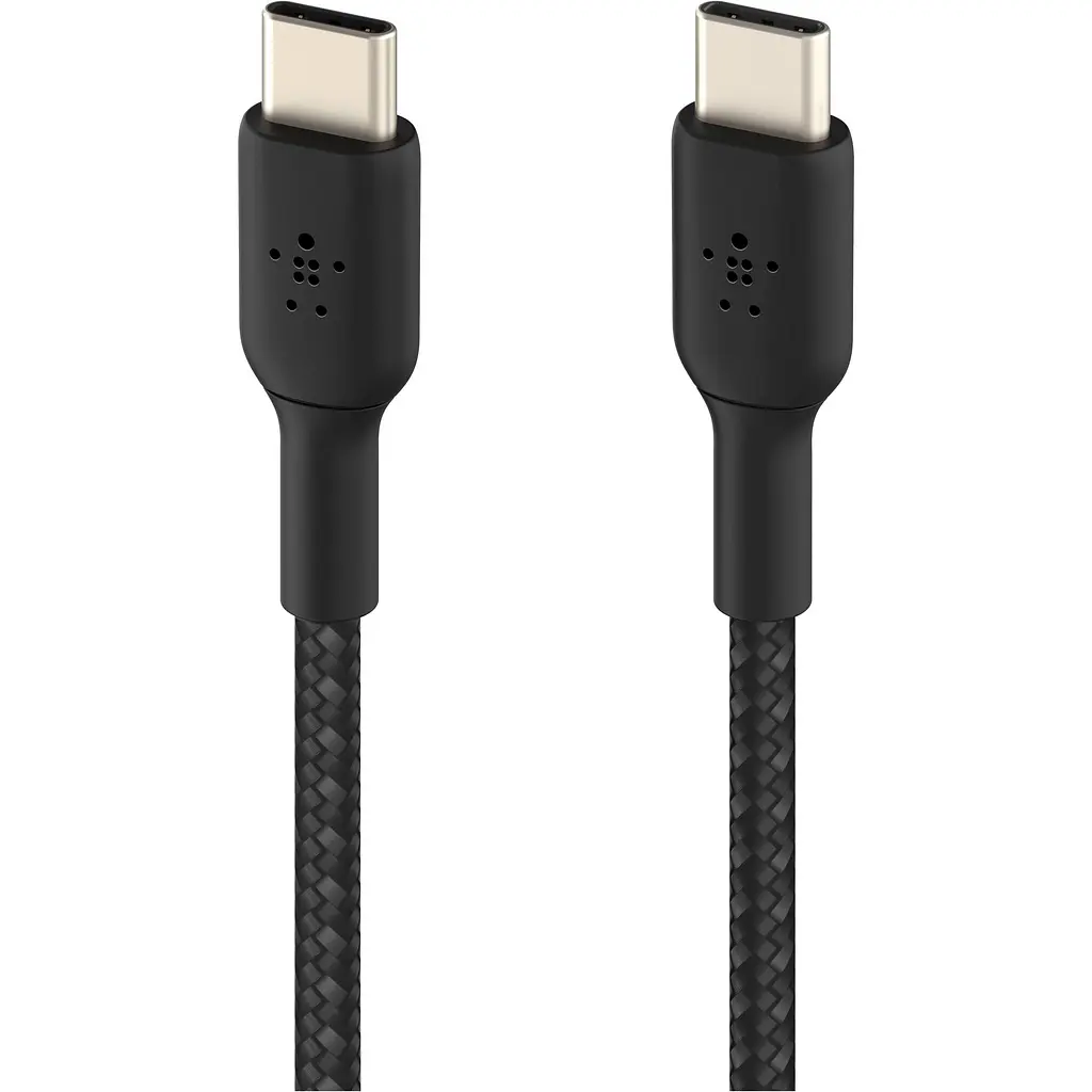 Кабель Belkin Boost Up Charge Braided USB-C to USB-C 1m Black (CAB004BT1MBK) [158880] - фото 3