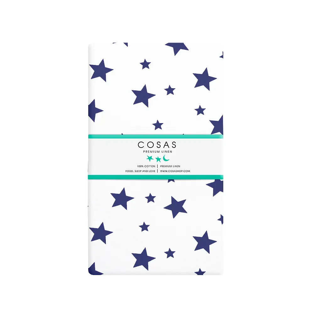 Простирадло полуторне Cosas Stars CS4 155х240 см (StarsBigBlue_155s) - фото 4