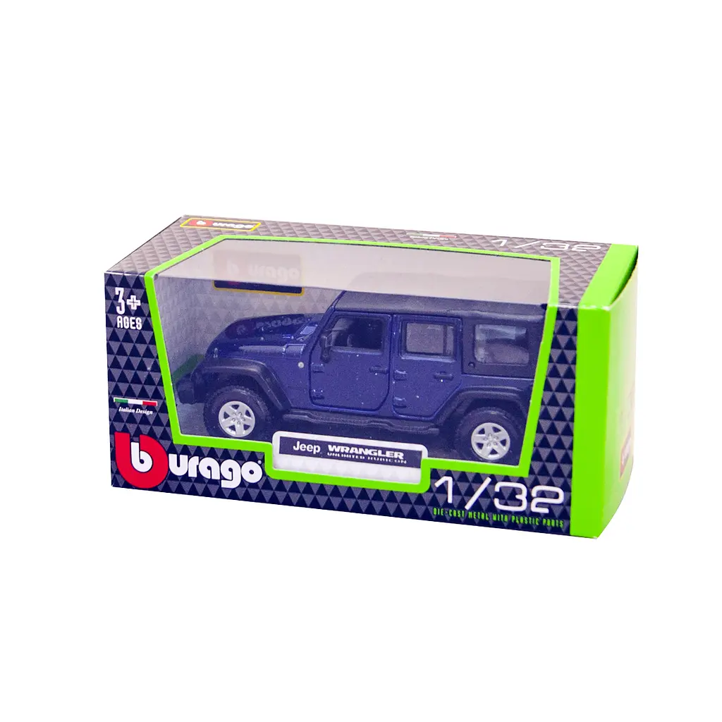 Автомодель Bburago Jeep Wrangler Unlimited Rubicon 1:32 (18-43012) - фото 5