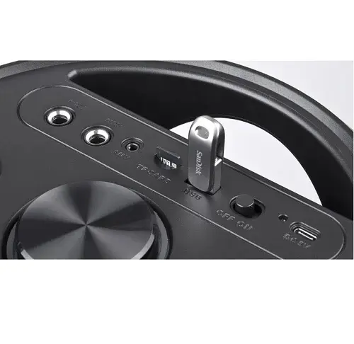 Портативна колонка 1.0 X-780, Black, 2 x 40 Вт, RGB підсвічування REAL-EL teh0029070 - фото 7