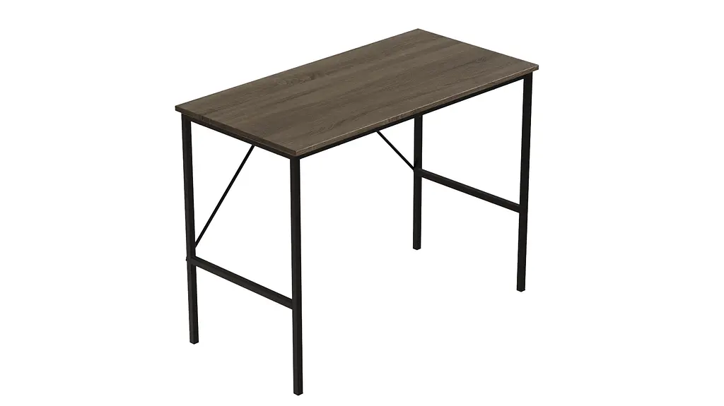 Стол письменный Line Тайм Ferrum-decor 750x1000x500 Черный металл ДСП Дуб Сонома Трюфель 16 мм (FRD-104868) - фото 4