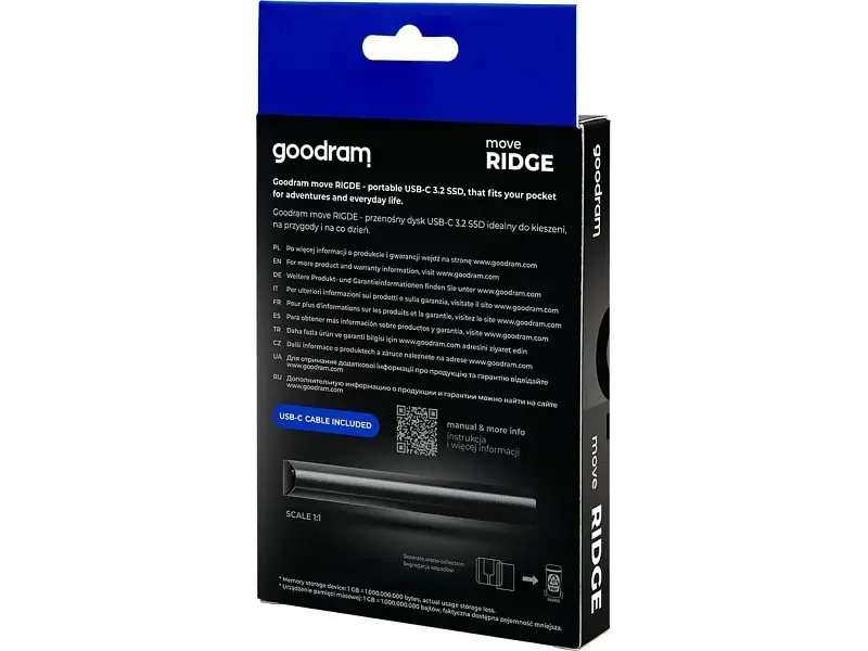 SSD-накопичувач GOODRAM Move Ridge 512 GB (SSDR-GMRE-512-K0) - фото 4
