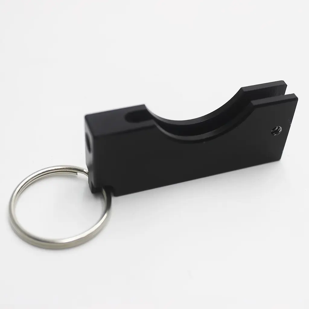 Захисний алюмінієвий чохол для ключа YubiKey 5 / 5C / Security Key NFC з брелком, Червоний, 1 шт - фото 6