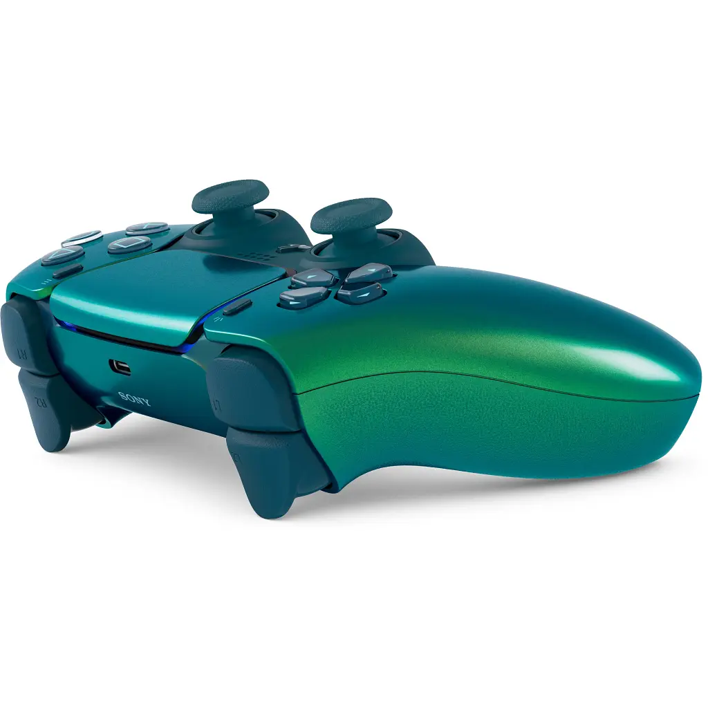 Геймпад Sony Playstation DualSense Bluetooth PS5 Chrome Teal (1000050603) - фото 3