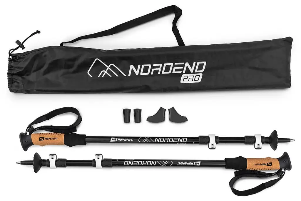 Трекінгові палиці Hop-Sport Nordend Pro чорні - фото 2