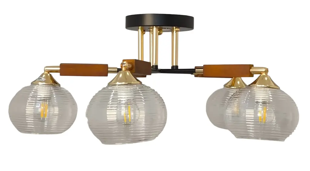 Класична люстра Brille LK-726S/5 E27 BK - фото 3