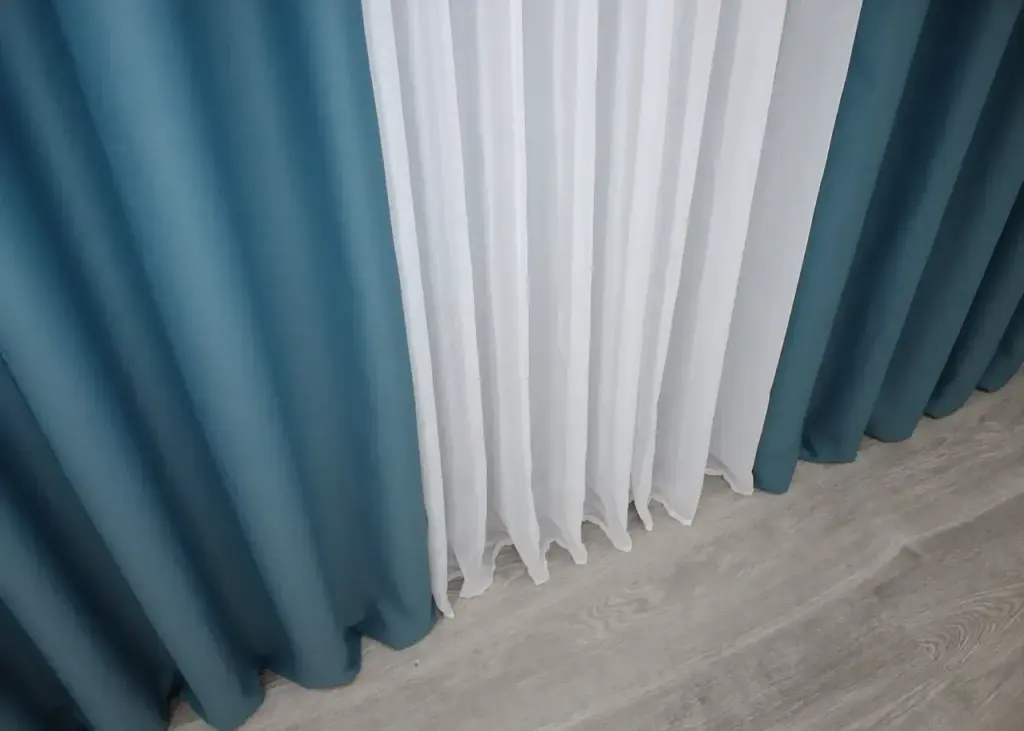 Комплект штор VR-Textil Midnight блекаут 2 шт 150x290 см синій (1675ш) - фото 3
