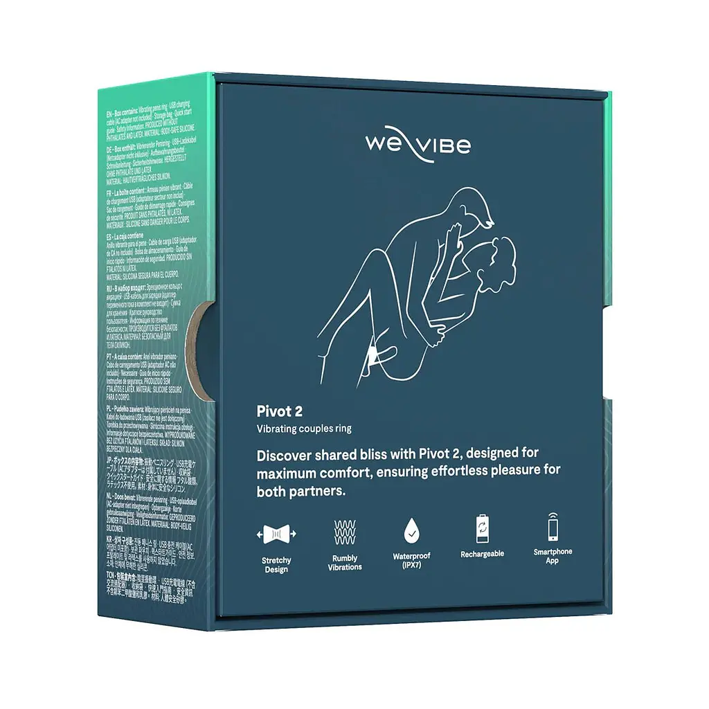 Ерекційне смарт-віброкільце We-Vibe Pivot 2 Slate - фото 17