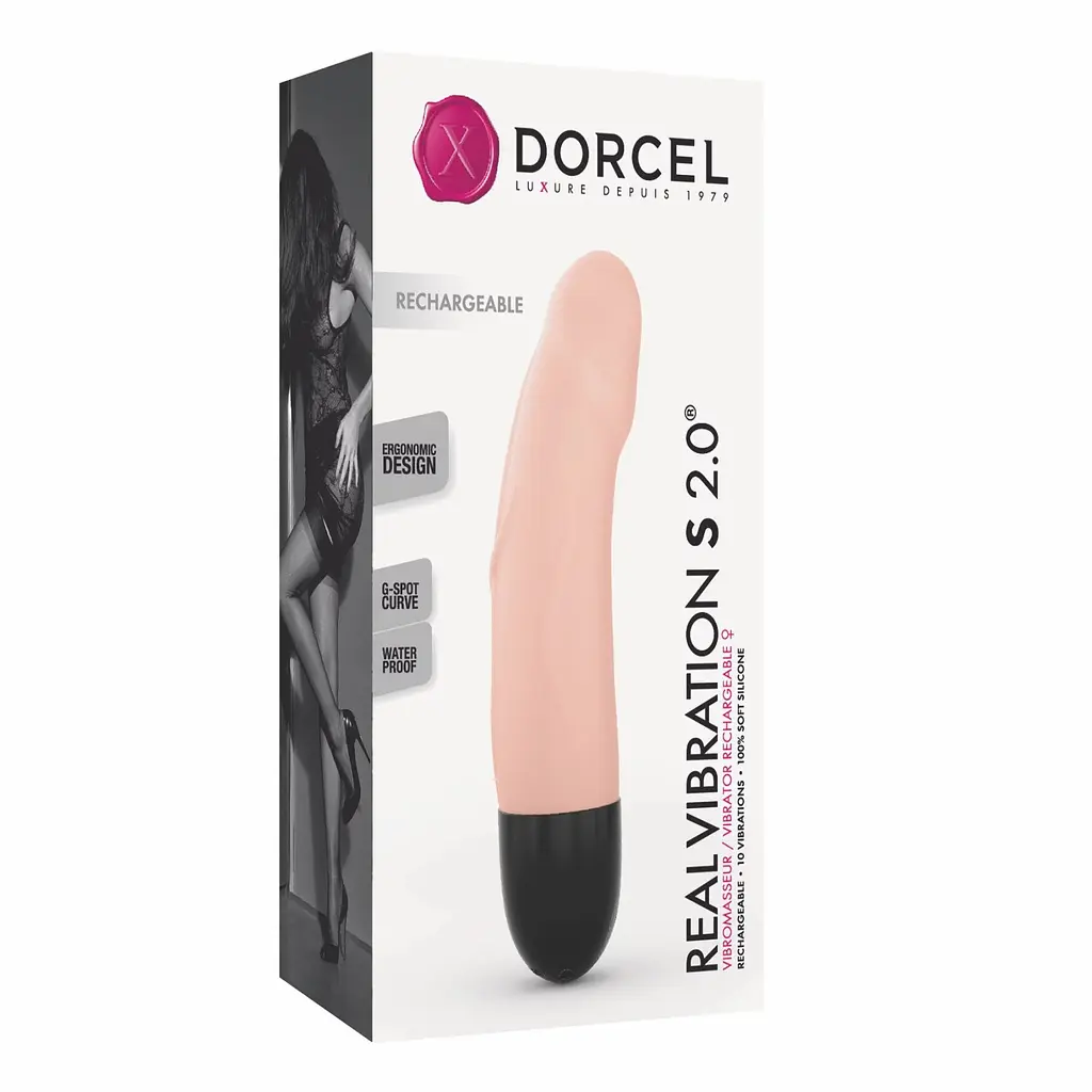 Вібратор Dorcel Real Vibration S Flesh 2.0, діаметр 3,7см, перезаряджається, для точки G - фото 6