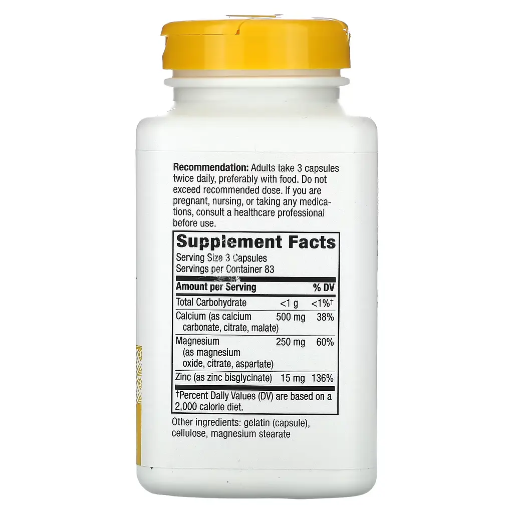 Кальцій Магній та Цинк Мінеральний Комплекс Calcium-Magnesium-Zinc - 250 капсул - фото 2