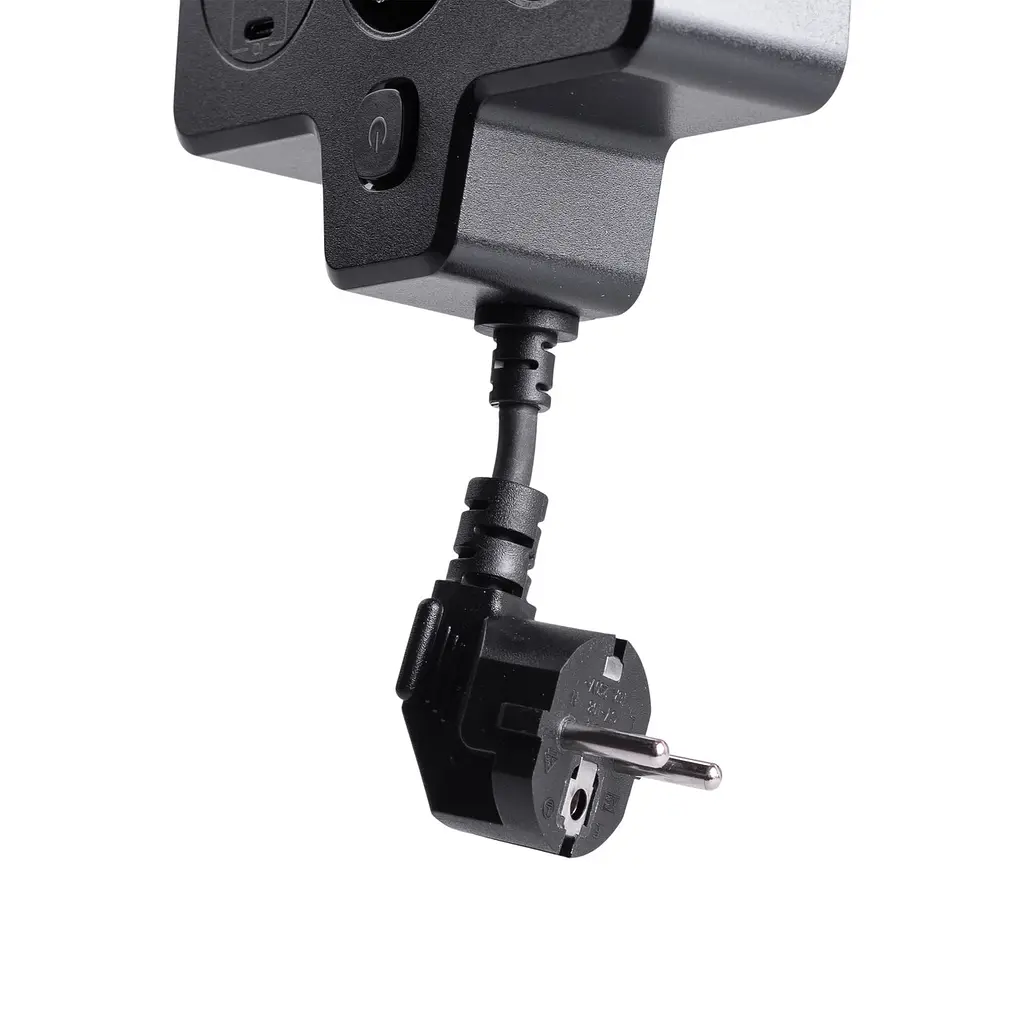 Мережевий фільтр-розгалужувач SNAILS 2 розетки LED 4 USB 8 см, чорний Yiwu HP-5-18 - фото 5