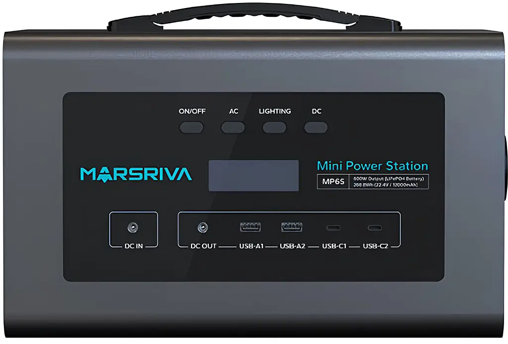 Зарядна станція Marsriva MP6S (268.8 Вт/г) 600W LiFePO4 - фото 2