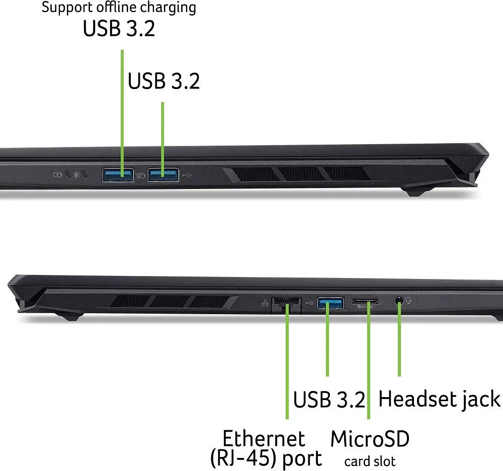 Ноутбук Acer 16 Nitro V 16S ANV16S-71 WQXGA IPS/Intel 9-270H/32GB/1TB/RTX 5070 8GB/DOS/Black (NH.U29EU.004) - фото 11