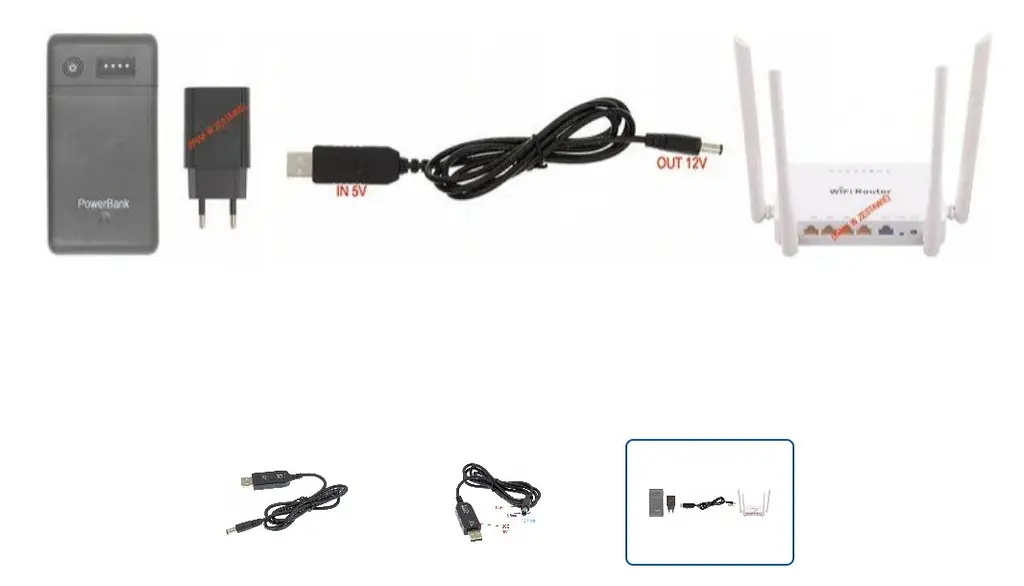 Повышающий переходник-кабель для роутера USB 5V to 12V DC 5.5х2.1 - фото 2